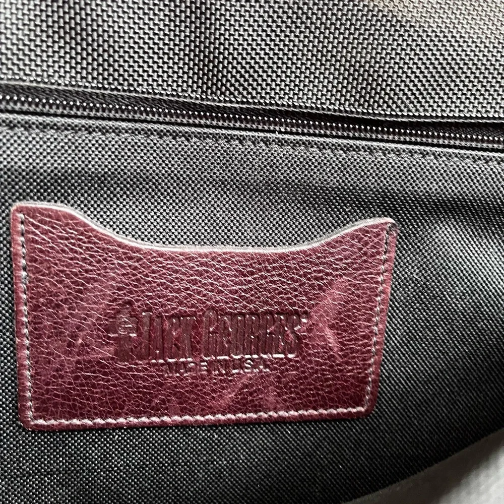 Jack Georges Brown Pebbled Leather Briefcase